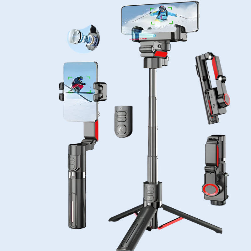 Smart 360° AI Tracking Gimbal – Complete Vlog Kit