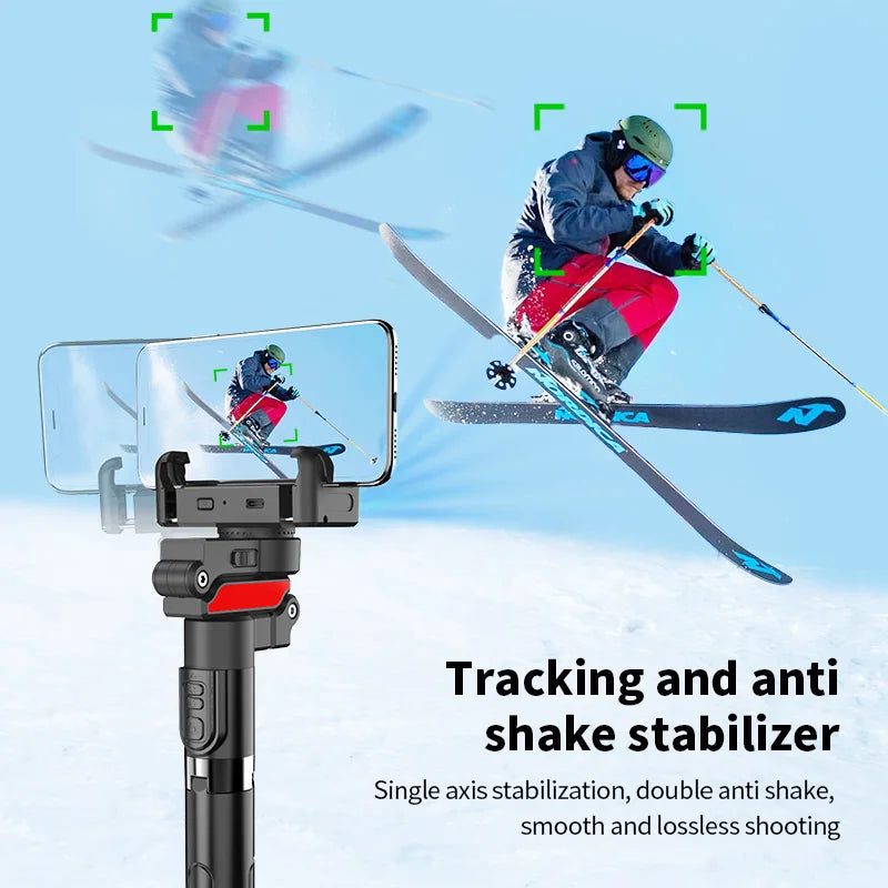 Smart 360° AI Tracking Gimbal – Complete Vlog Kit