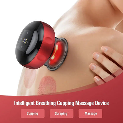 Smart Electric Cupping Therapy Massager – Heated Suction Cup for Deep Tissue Relief & Muscle Recovery