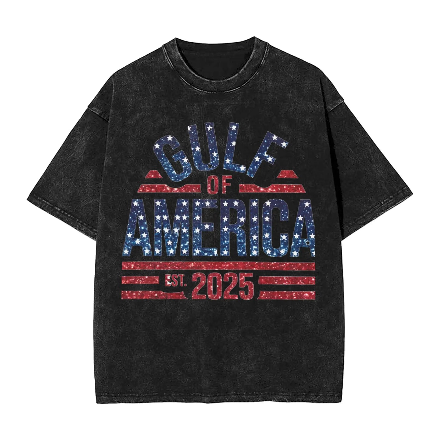 Gulf of America 2025 Oversized Unisex T-Shirt – Vintage Washed