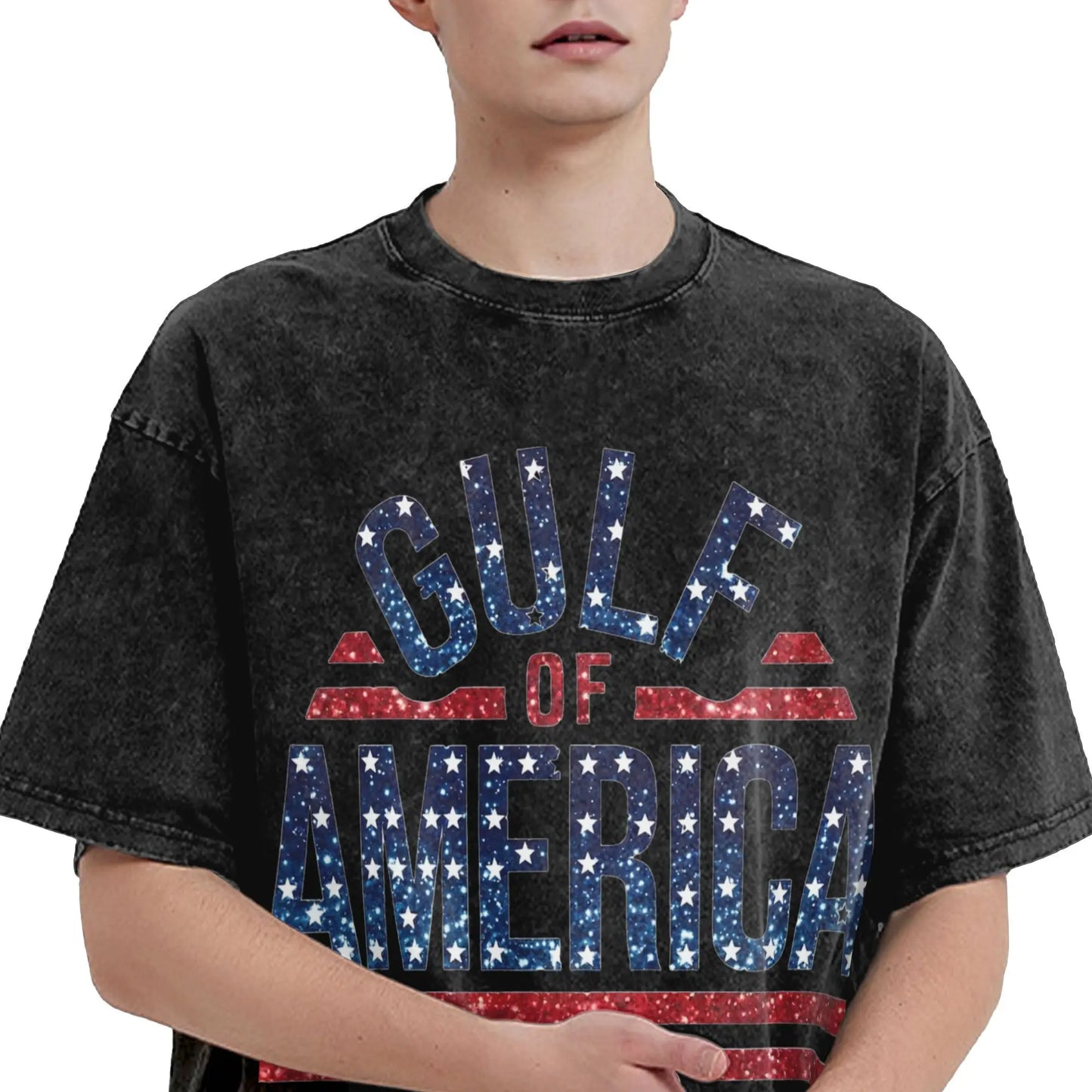 Gulf of America 2025 Oversized Unisex T-Shirt – Vintage Washed