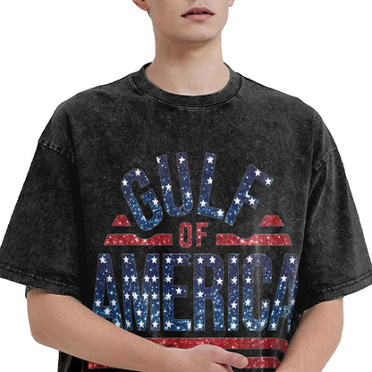 Gulf of America 2025 Oversized Unisex T-Shirt – Vintage Washed