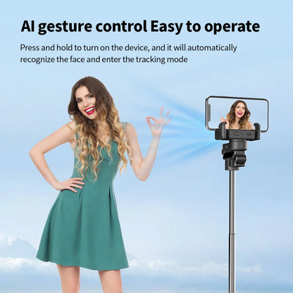 Smart 360° AI Tracking Gimbal – Complete Vlog Kit